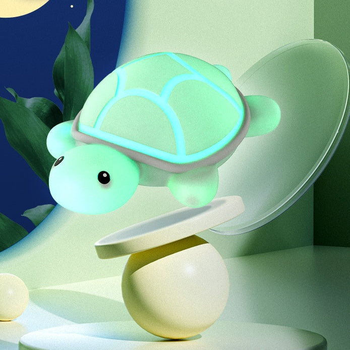 Touch-Activated LED Turtle Night Light with Color-Change Shell & Auto-Off Timer for Kids