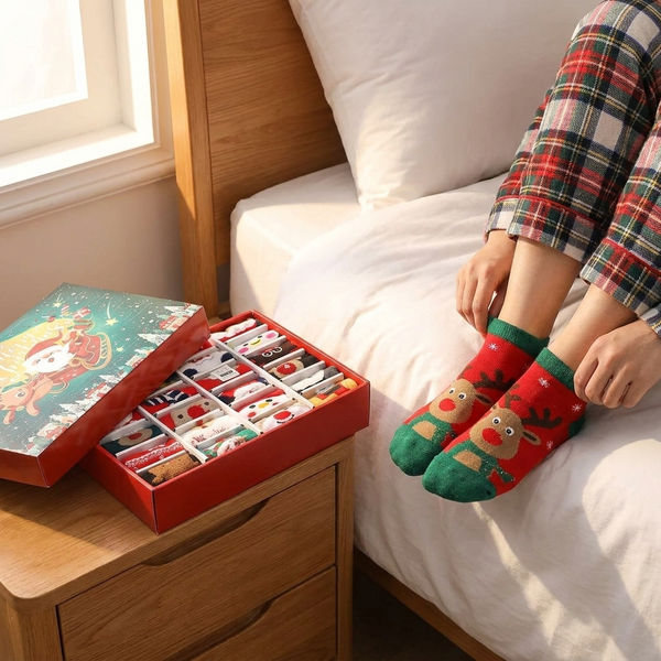 FESTIVETOES – Christmas Sock Advent Calendar for Seasonal Joy