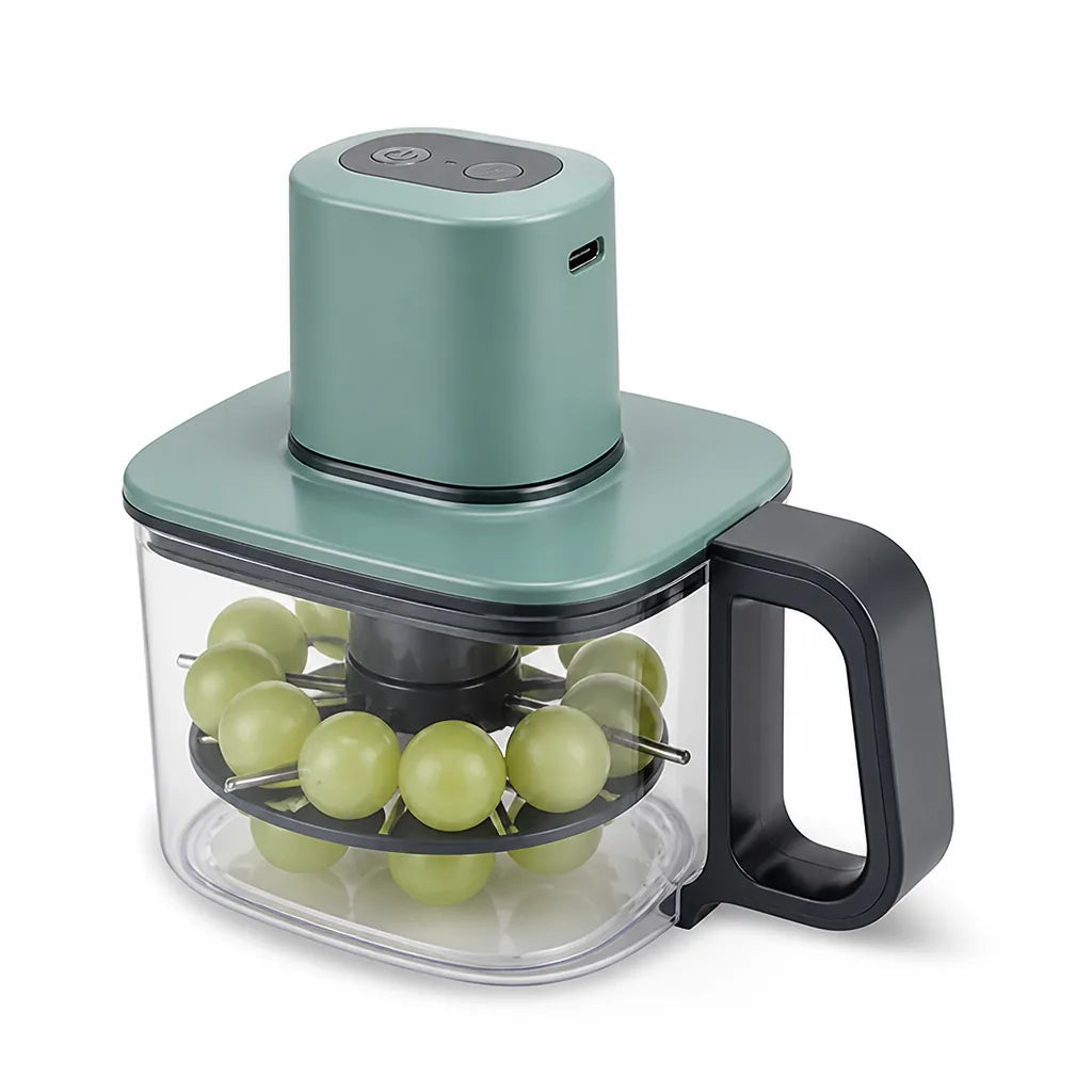 USB Rechargeable Detachable Dishwasher-Safe Automatic Peeler (5 Stainless Steel Blades)