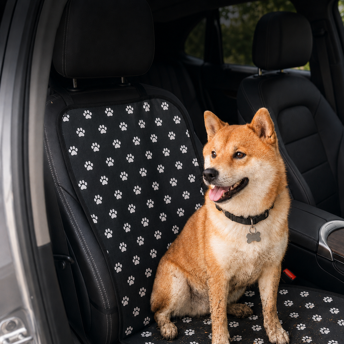 Ortekor Front Seat Pet Car Cover for Dogs - Waterproof Seat Protector for Mud, Fur & Scratches | Universal Fit for Cars, SUVs & Trucks