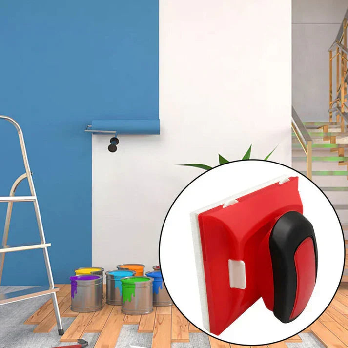 Corner Trim Painting Tool with Swivel Grip 4.7×3.5 inch Reusable Pads No Masking Tape Needed for Walls Ceilings Baseboards Door Frames DIY H