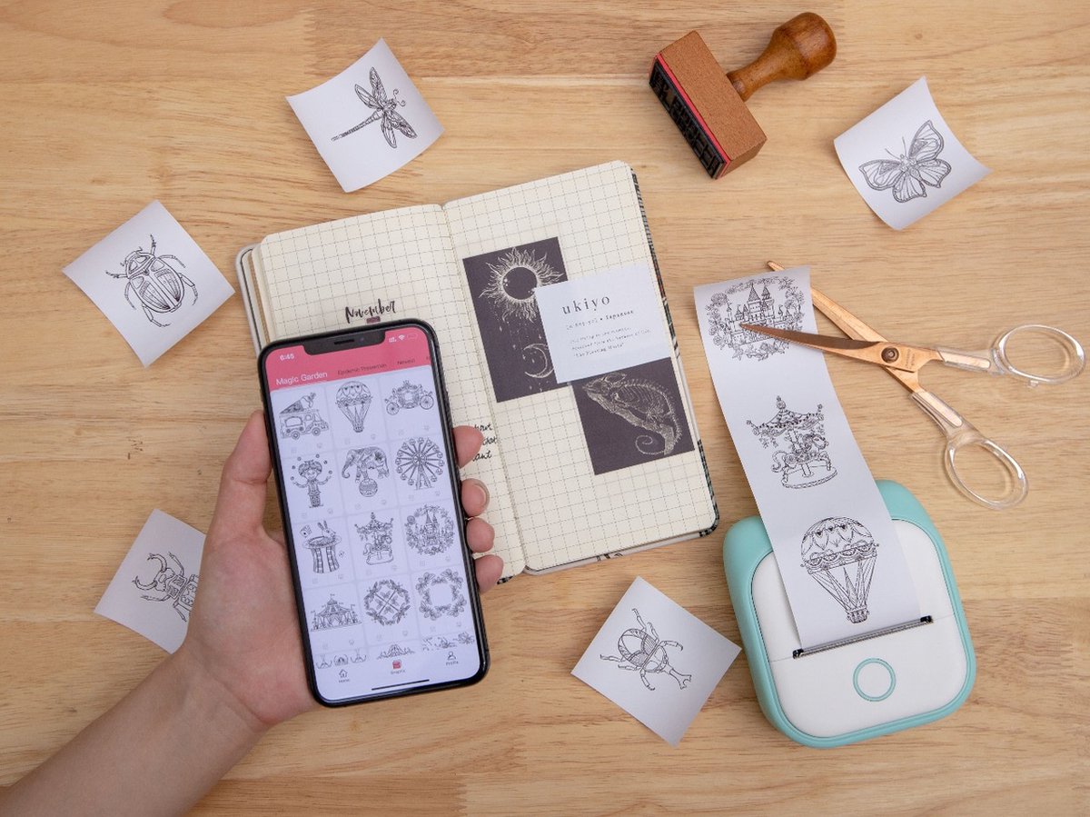 Pocket Print | Mini Portable Printer with Eco-Friendly Thermal Technology | Easy Label & Sticker Printing