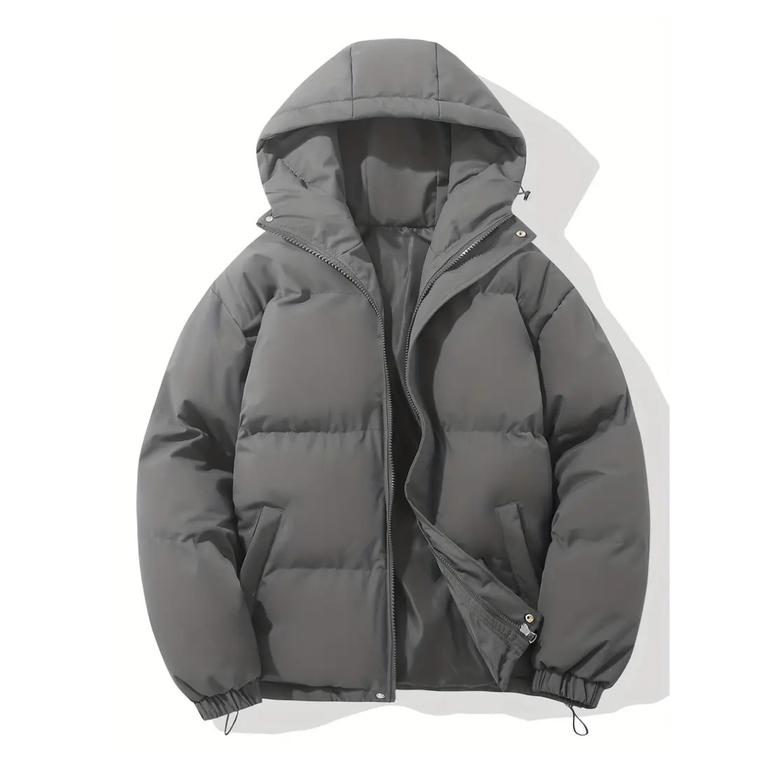 Hooded Puffer Jacket for Women – Water-Resistant Quilted Winter Coat with Side Pockets for Everyday Wear, Travel & Outdoor Activities