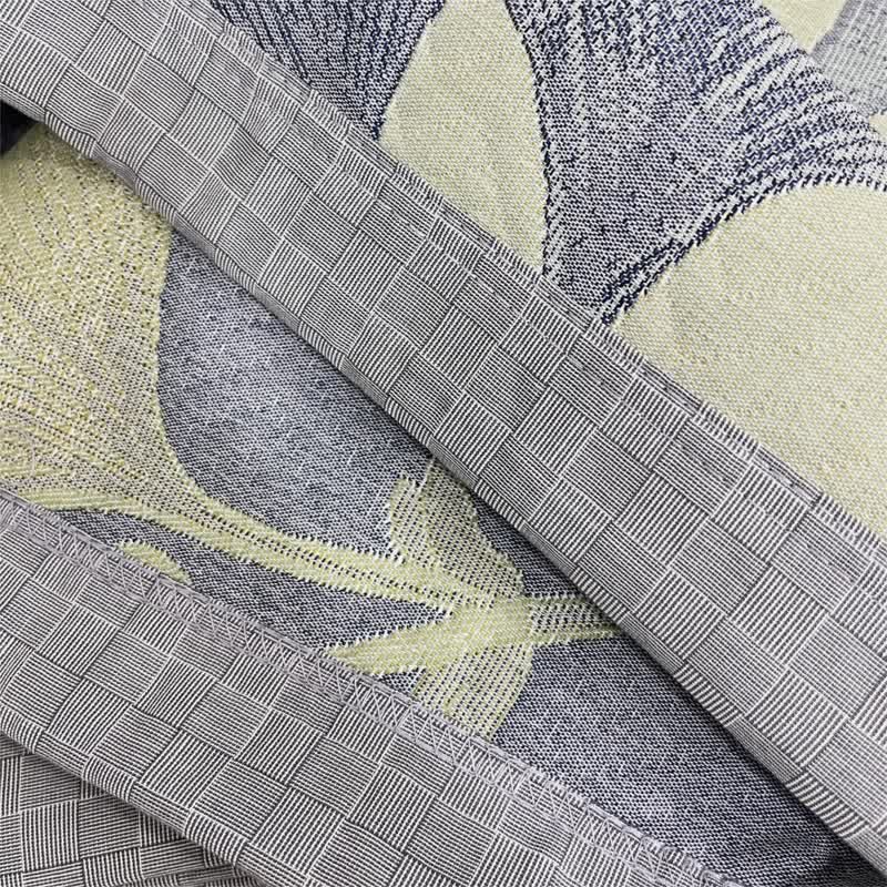 Reversible Cotton Gauze Quilt with Ginkgo Leaf Pattern – Lightweight Jacquard Bedspread for Summer & Air Conditioning – Eco-Friendly