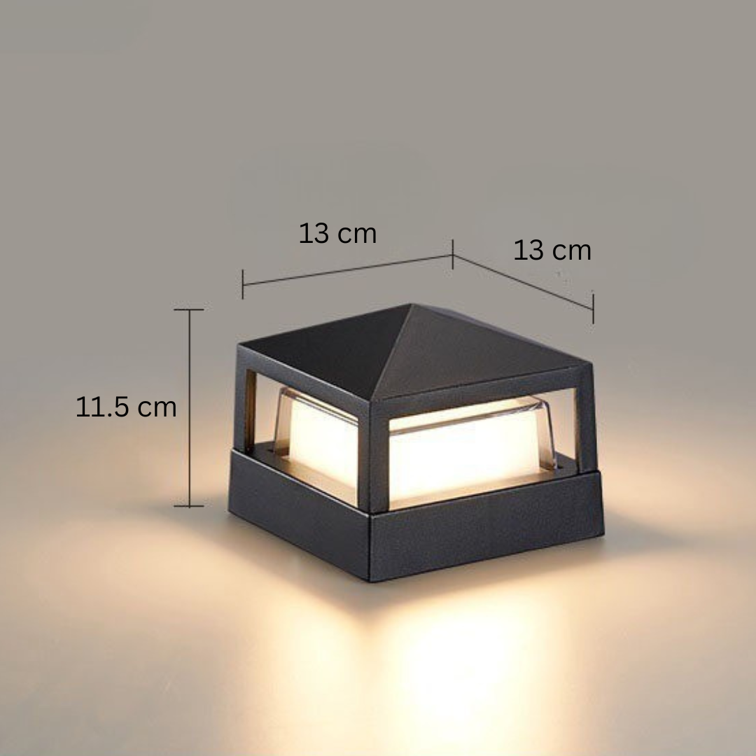 Weatherproof LED Outdoor Wall Light – Square & Round Industrial Fixture for Patio, Garden, Pathway