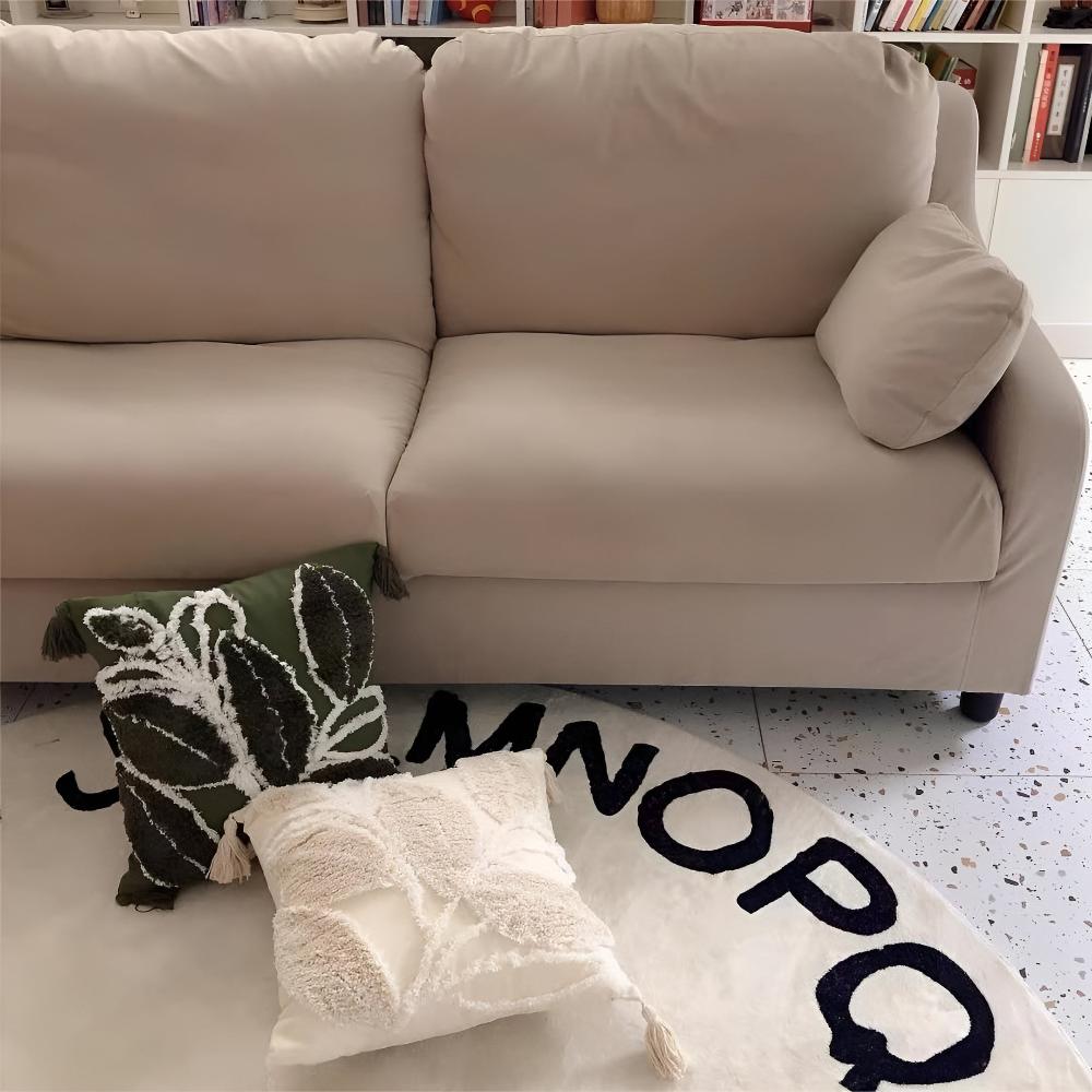 Luma Sofa Cushion Covers - Microfiber Blend, Leaf Motif