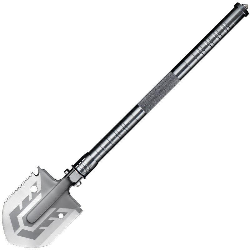 Multi-Tool Folding Camp Spade with Fire Starter, Saw & Hatchet for Hiking, Backpacking & Emergency Kits