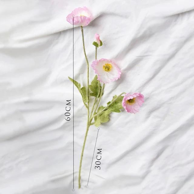 Faux Red Flowers