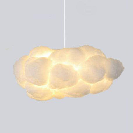 Suspended Ceiling Fixture with Steel Frame & Fabric Shade – Adjustable Height Overhead Lamp for Dining Areas, Bedrooms & Kitchen Islands – W