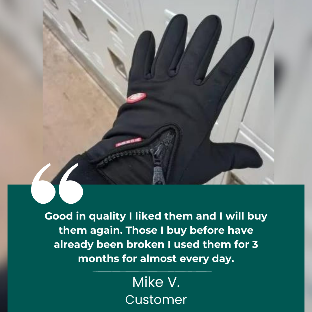 Ortekor Thermal Touchscreen Gloves | Waterproof Cycling & Golf Gloves with Anti-Slip Grip | Versatile Winter Protection