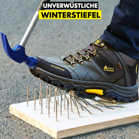 Men's Hiking Boots with Fleece Lining | Waterproof & Non-Slip for Ultimate Winter Comfort