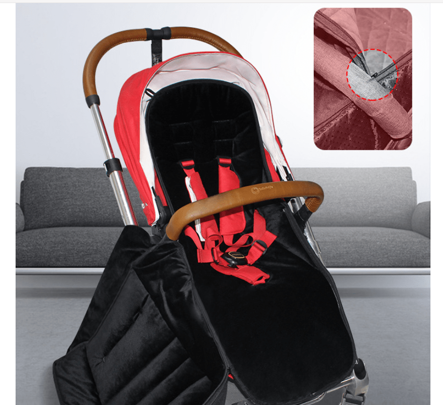Insulated Stroller Footmuff & Sleep Sack for Infants – Windproof Cotton Bunting Bag with Dual Zippers for Prams, Car Seats & Indoor Use