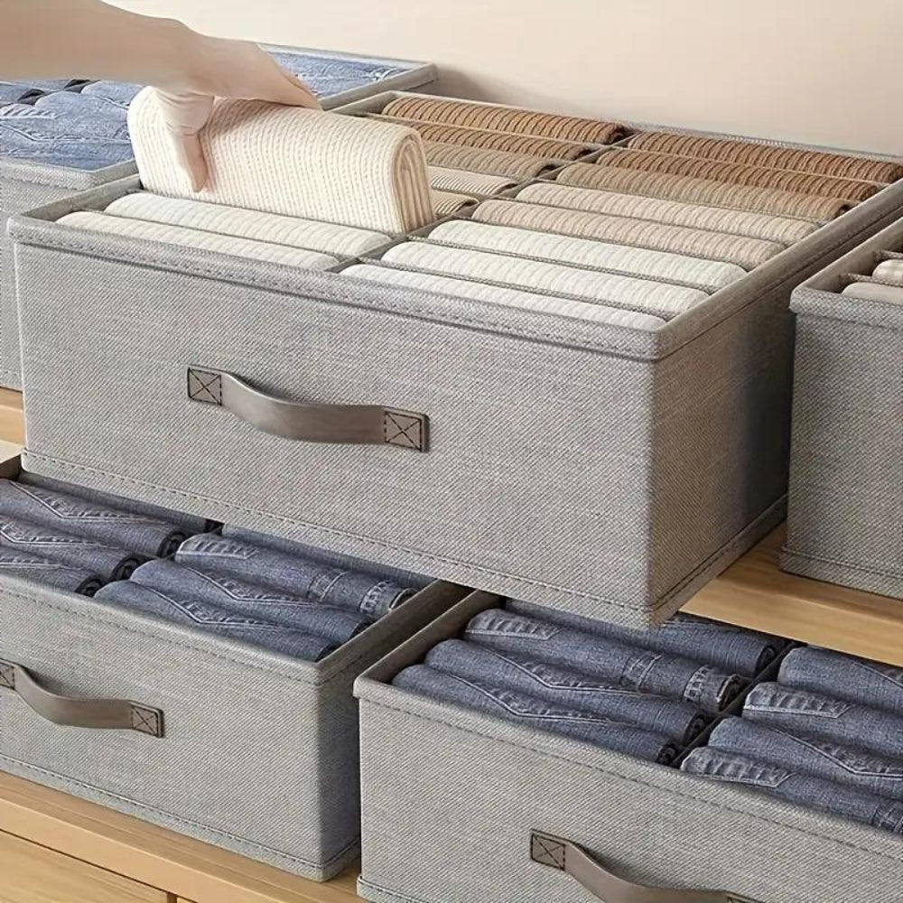 Maven Storage Container - Durable Cotton Linen, Clothing storage