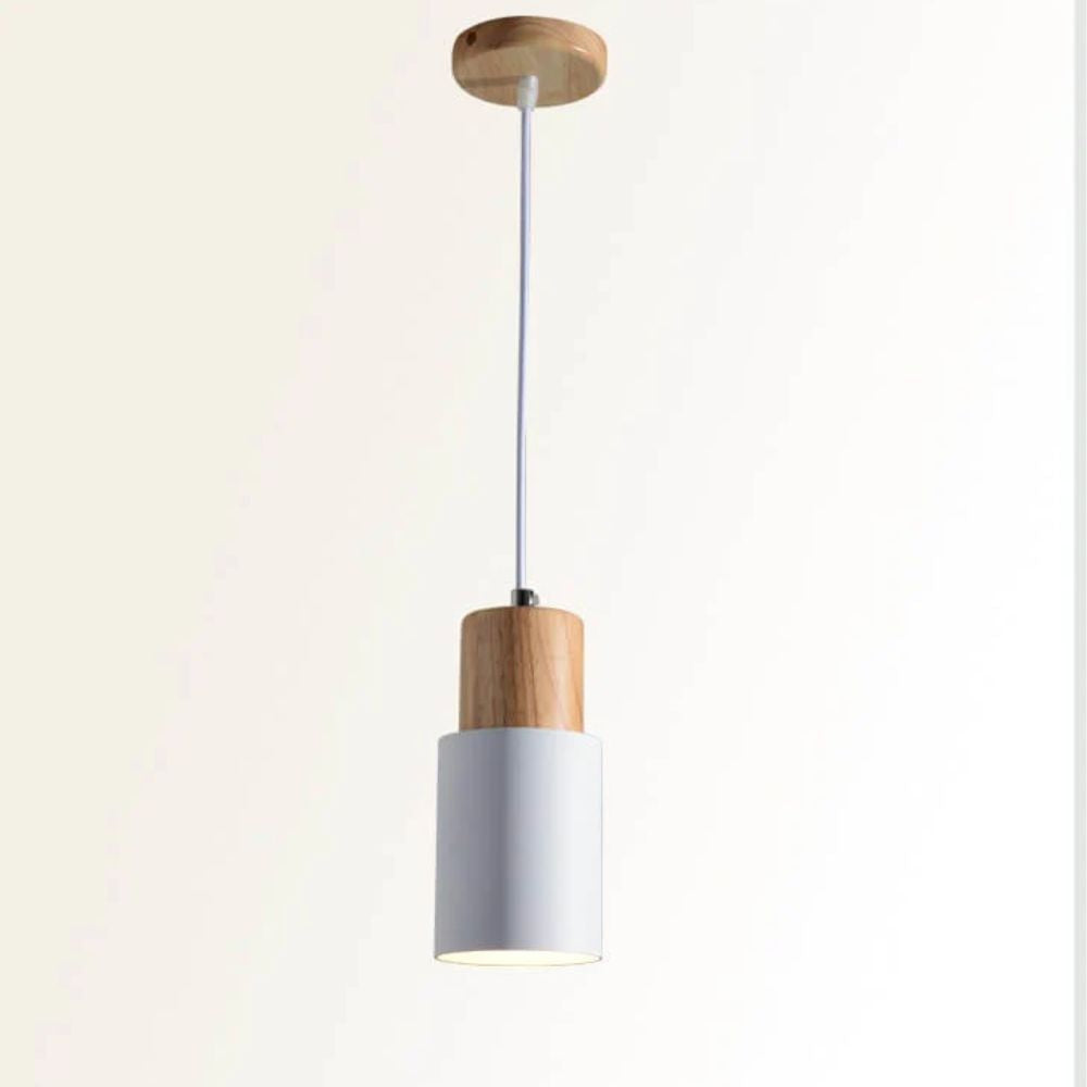 Rustic Chic Metal Wooden Hanging Lamp