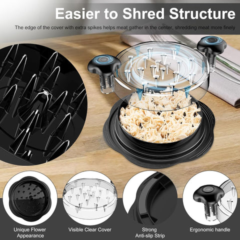 Culinary Pro | Ergonomic Chicken Shredder Tool with Non-Slip Grip | Effortless Shredding for Quick Meal Prep