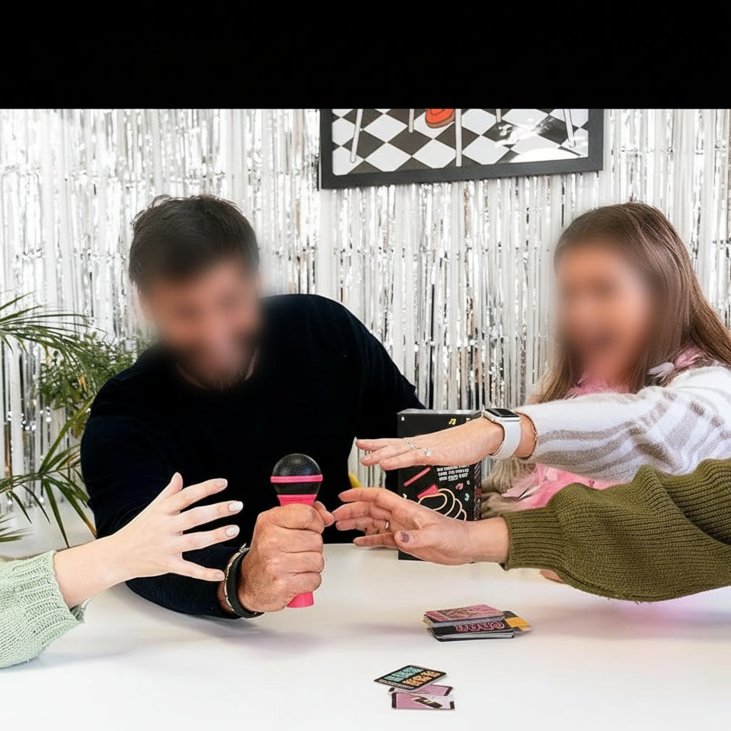 Ortekor Karaoke Challenge | Fun Party Game with Microphone & Card Prompts | Engaging Group Activity for All Ages