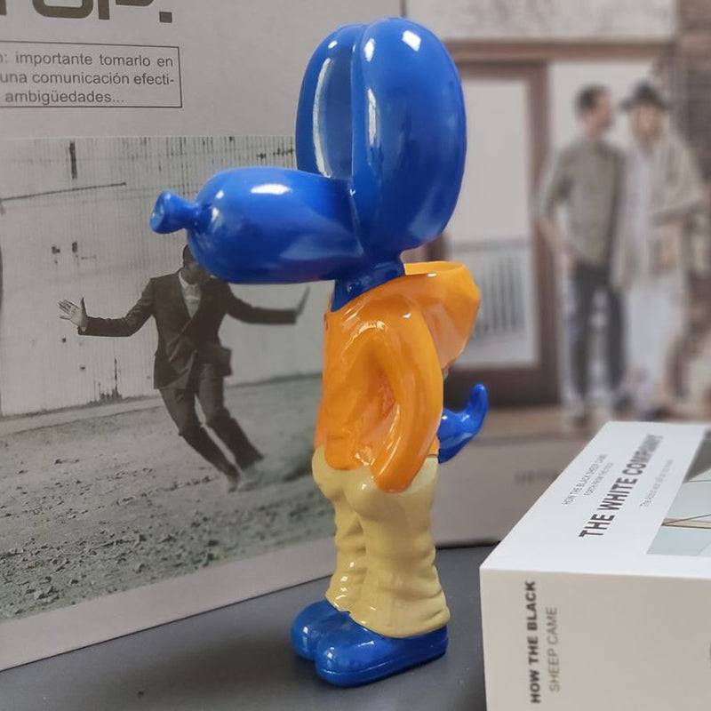 Standing Balloon Dog Sculpture – Elegant Resin Art for Home Decor, Unique Decor, and Room Decor Accent