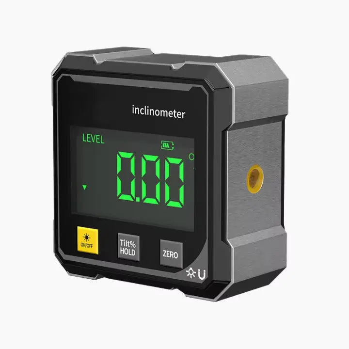 Digital Angle Finder with Laser Level and Magnetic Base for Precise Alignment | Inclinometer Protractor Tool for Woodworking Carpentry