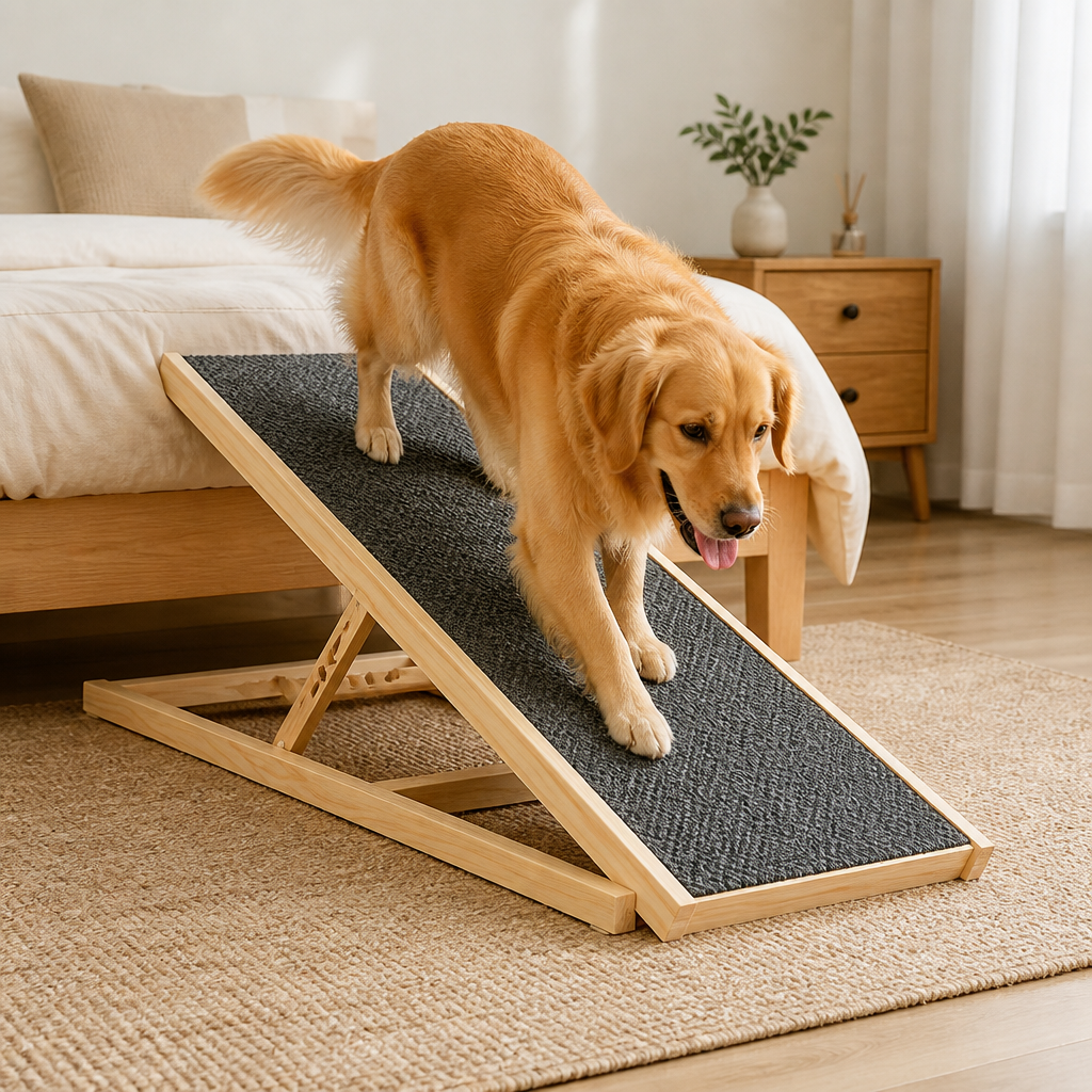 Ortekor Height-Adjustable & Foldable Non-Slip Dog Ramp