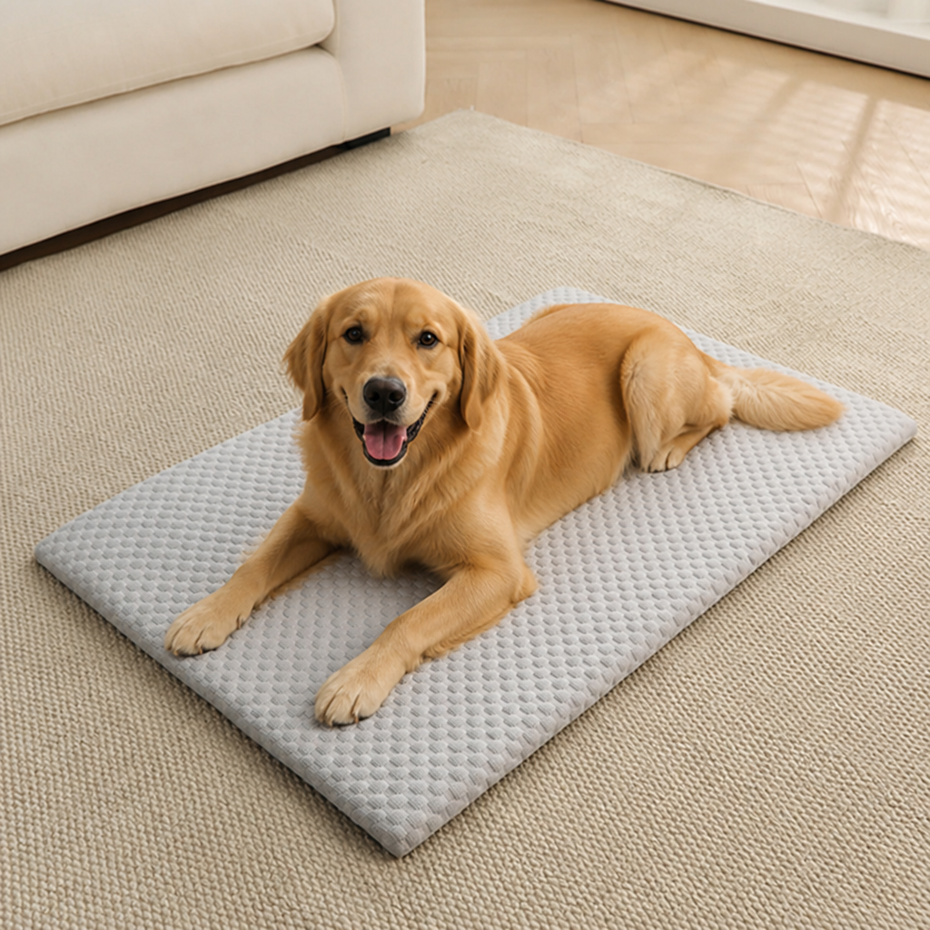 Ortekor Ice Silk Cooling & Non-Slip Washable Pet Mat