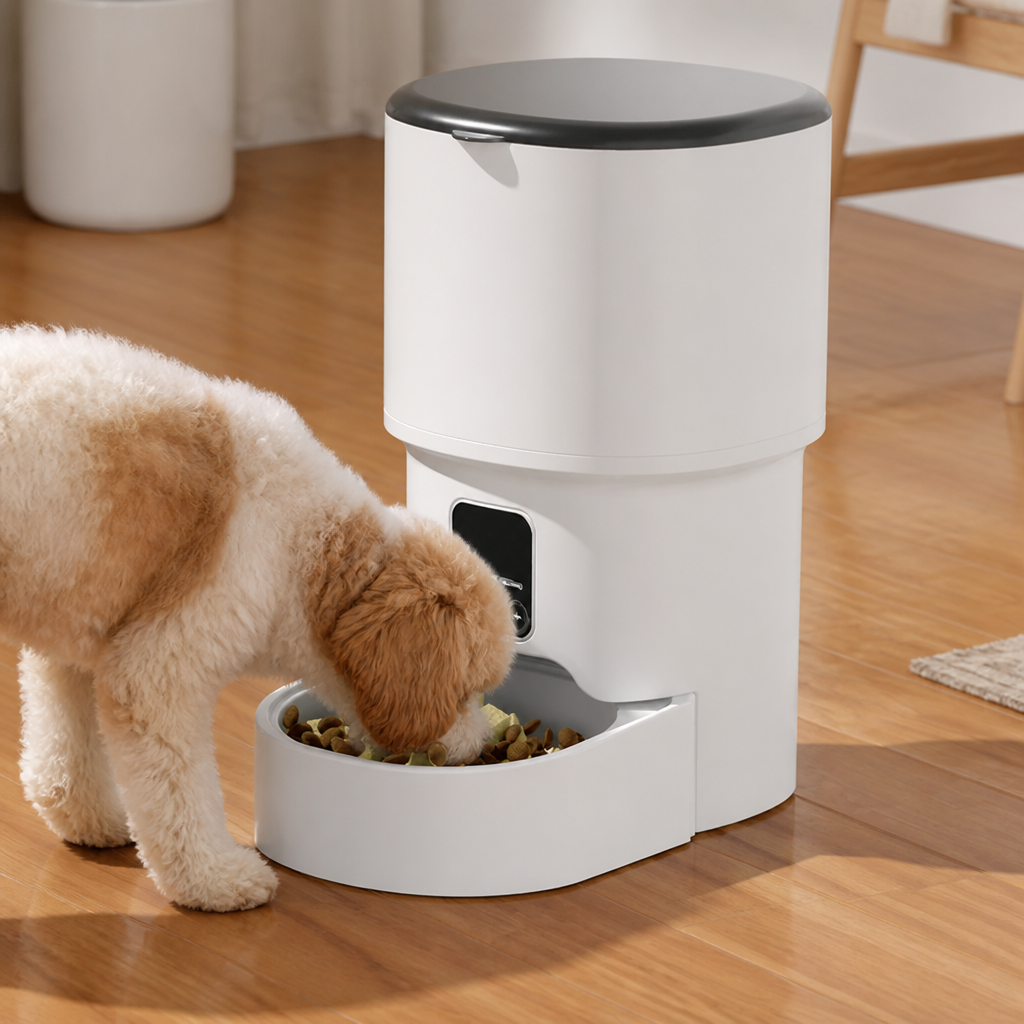 Ortekor WiFi App-Controlled & Portion Control Pet Feeder (4L Hopper)