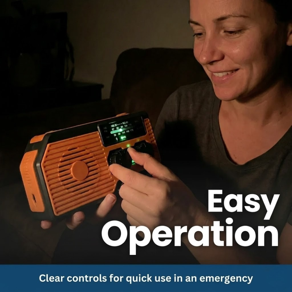 Portable Solar Powered Emergency Radio Kit