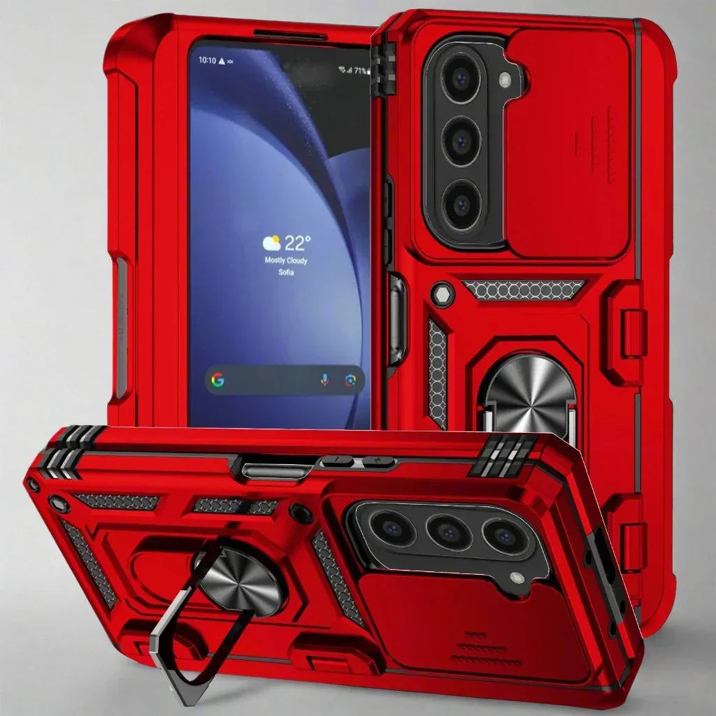 Reinforced Armor Case for Galaxy Z Fold 6 & Z Fold 5 – Drop-Resistant Phone Shell with Precise Hinge Coverage & Full-Access Design for