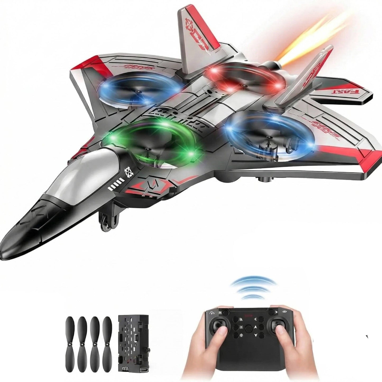 Fun RC Stunt Plane for Kids with 360 Flips