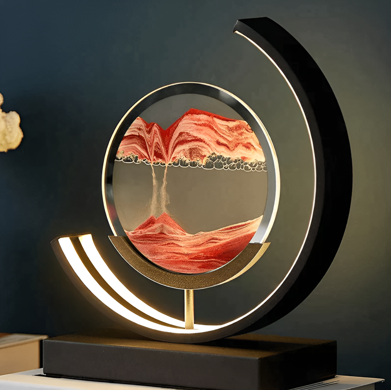 Warm Desert Table Lamp with Remote and Adjustable Brightness