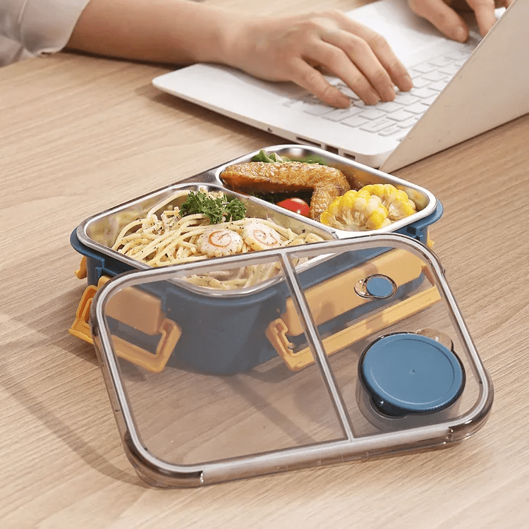 Vacuum Thermal Food Jar 16 oz Stainless Steel Hot Lunch Container for Work School Travel Commute Soup Bowl Heat Retention Spill-Proof Lid