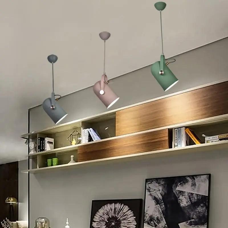Scandinavian Pendant Light Fixture with Adjustable Cable for Bedrooms, Dining Rooms, and Living Spaces