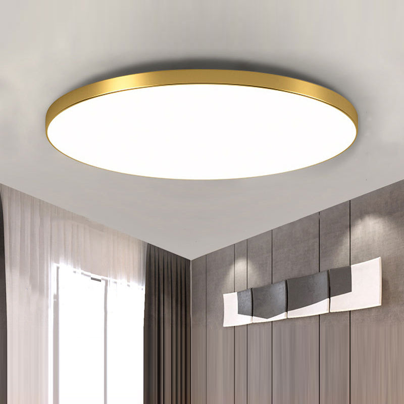 Flush Mount LED Ceiling Light – Low Profile Round Fixture with 3-Color Switching for Kitchen, Bedroom & Living Room