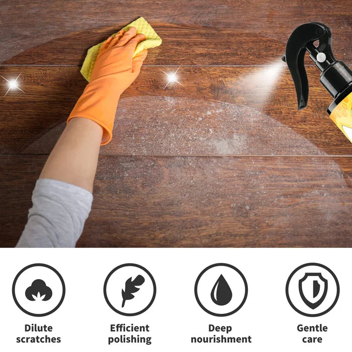 Wood Furniture Polish Spray – Natural Beeswax Formula for Deep Cleaning & Long-Lasting Protection on Cabinets, Tables & All Wood Surfaces