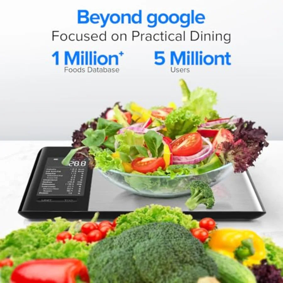 Smart Food Kitchen Scale with Nutritional Calculator Free App for Weight Loss | Nutritional Calculator, Macro Tracking