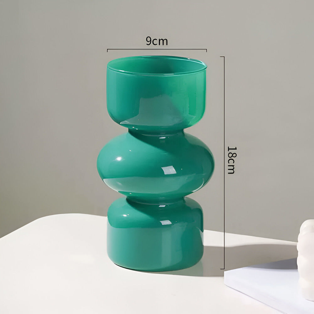 Scandinavian Glass Vase with Minimalist Design