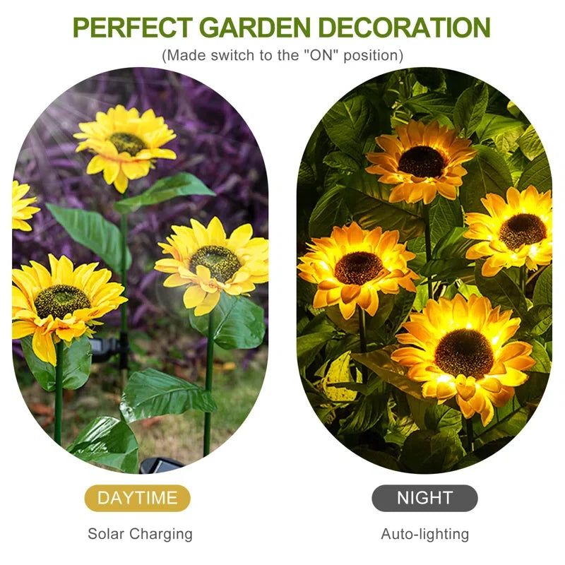 Sunshine Blooms™ - Outdoor Sunflower Solar Lights
