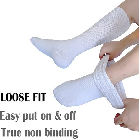 Max Comfort | Extra Wide Diabetic Socks with Non-Restrictive Fit | Ideal for Swollen Feet and Legs