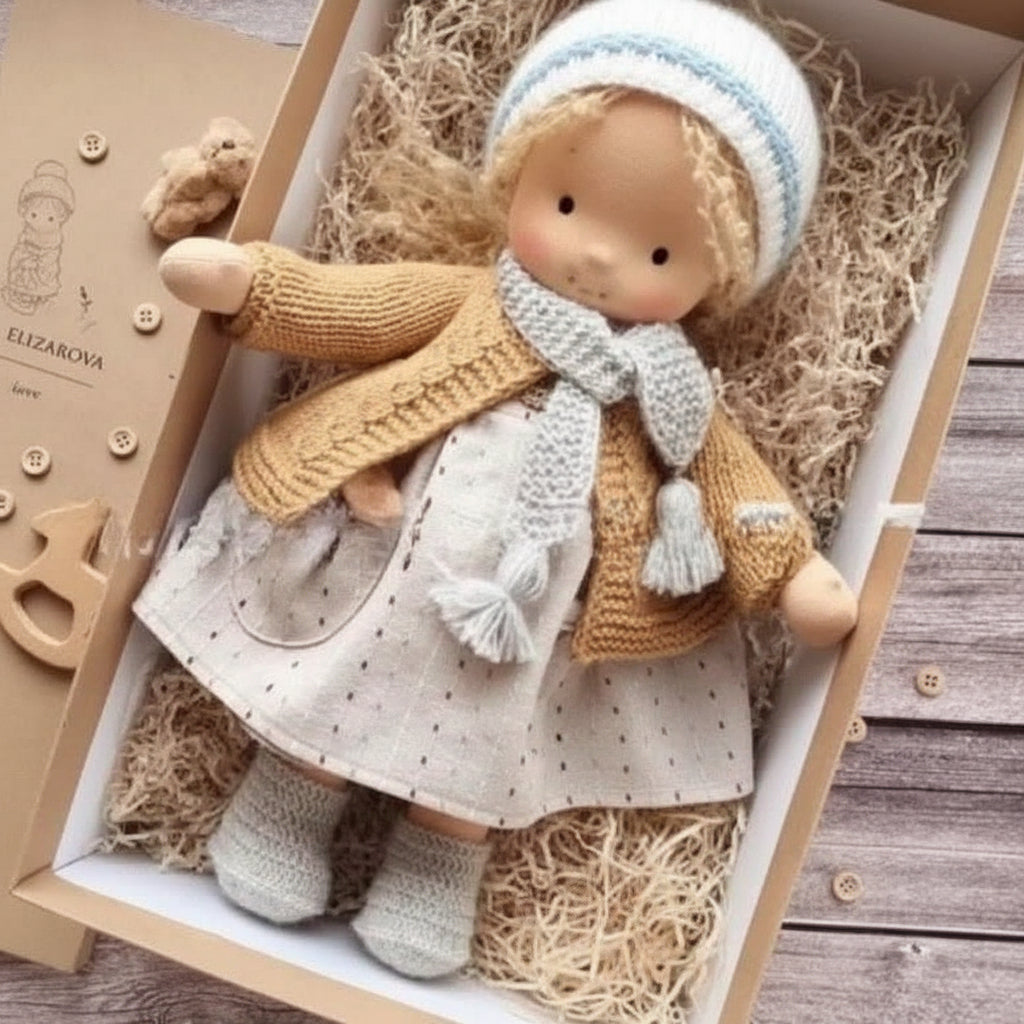Cotton Plush Companion Doll for Creative Storytelling & Open-Ended Play | Handcrafted Soft Body Design for Kids