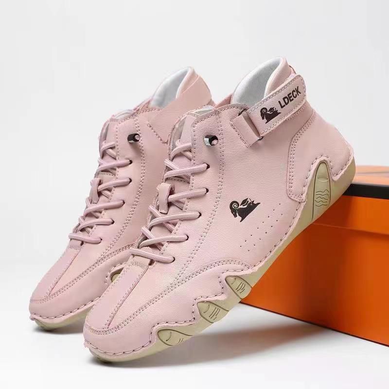 Supportive Leather Shoes with Arch Support Platform for All-Day Comfort – Breathable & Water-Resistant Non-Slip Sole for Men & Women