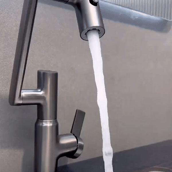 AquaTwist | 360° Kitchen Faucet with Temperature Display & Adjustable Height | Stylish Design for Modern Kitchens