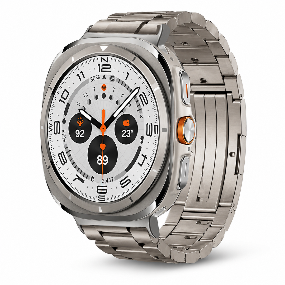 Premium Metal Link Wristband for Samsung Galaxy Watch Ultra 47mm – Titanium & Steel Construction
