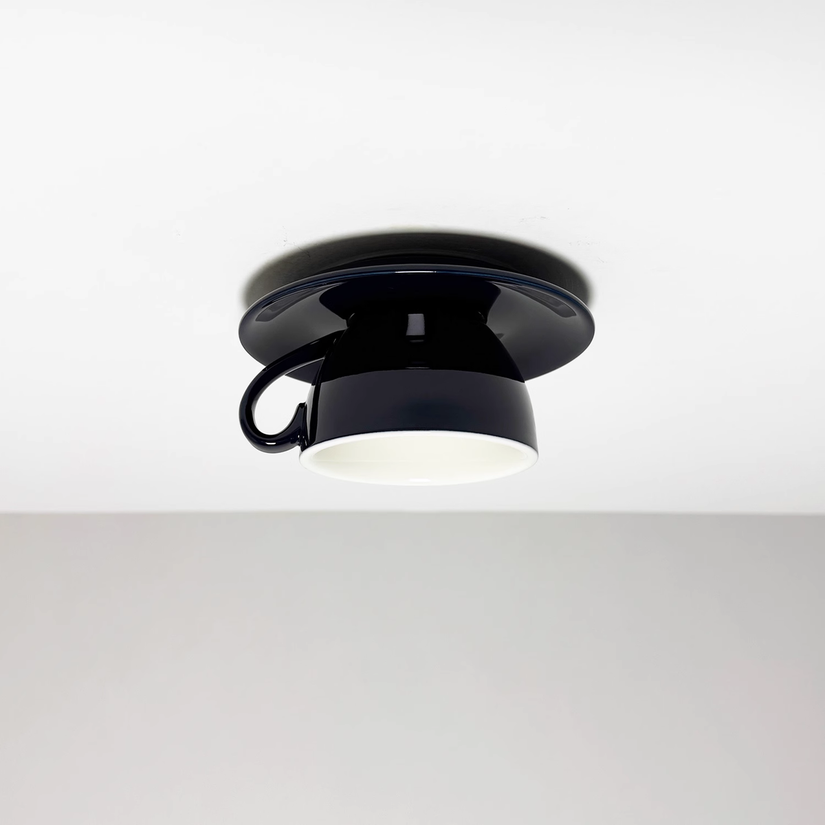 Flush Mount Cup-Shaped Ceramic LED Fixture for Bedrooms, Kids' Rooms & Living Spaces – Decorative G4 Overhead Lighting