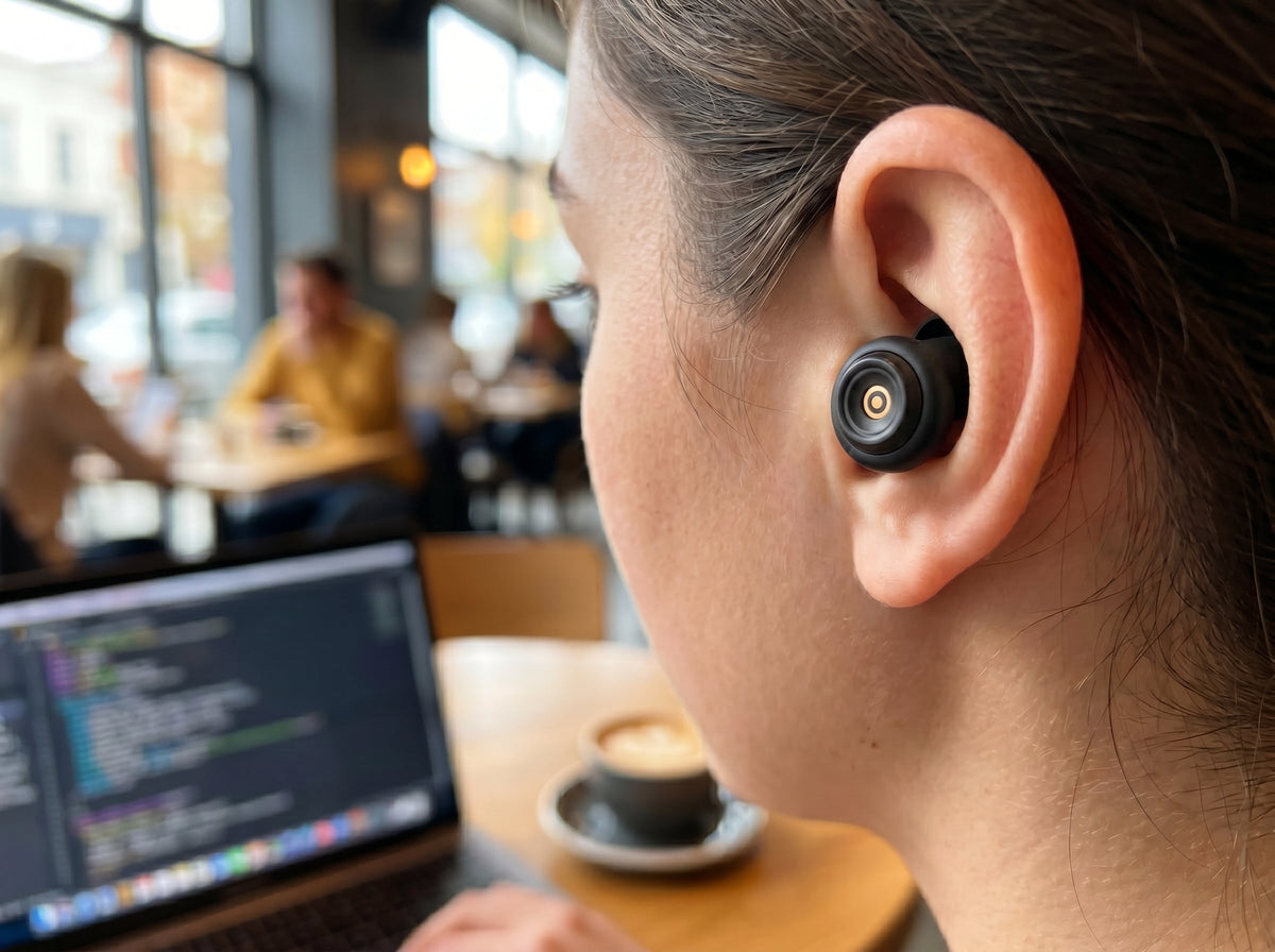 Ortekor High-Fidelity Loop Earplugs with 50dB Noise Reduction | Comfortable Silicone Design for Music and Sleep