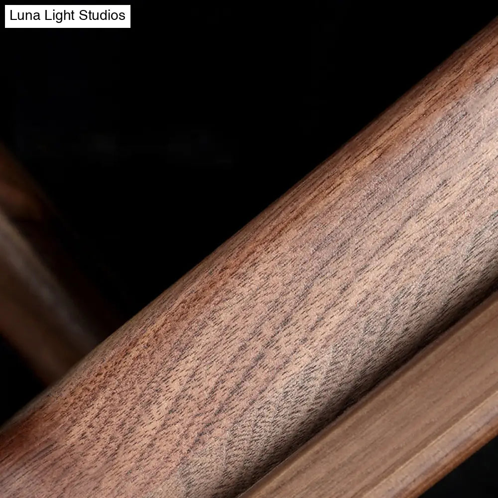 Linear Wood Vanity Light Fixture with LED & Acrylic Diffuser for Bathroom Mirror | Modern Sconce in Dark Walnut Finish
