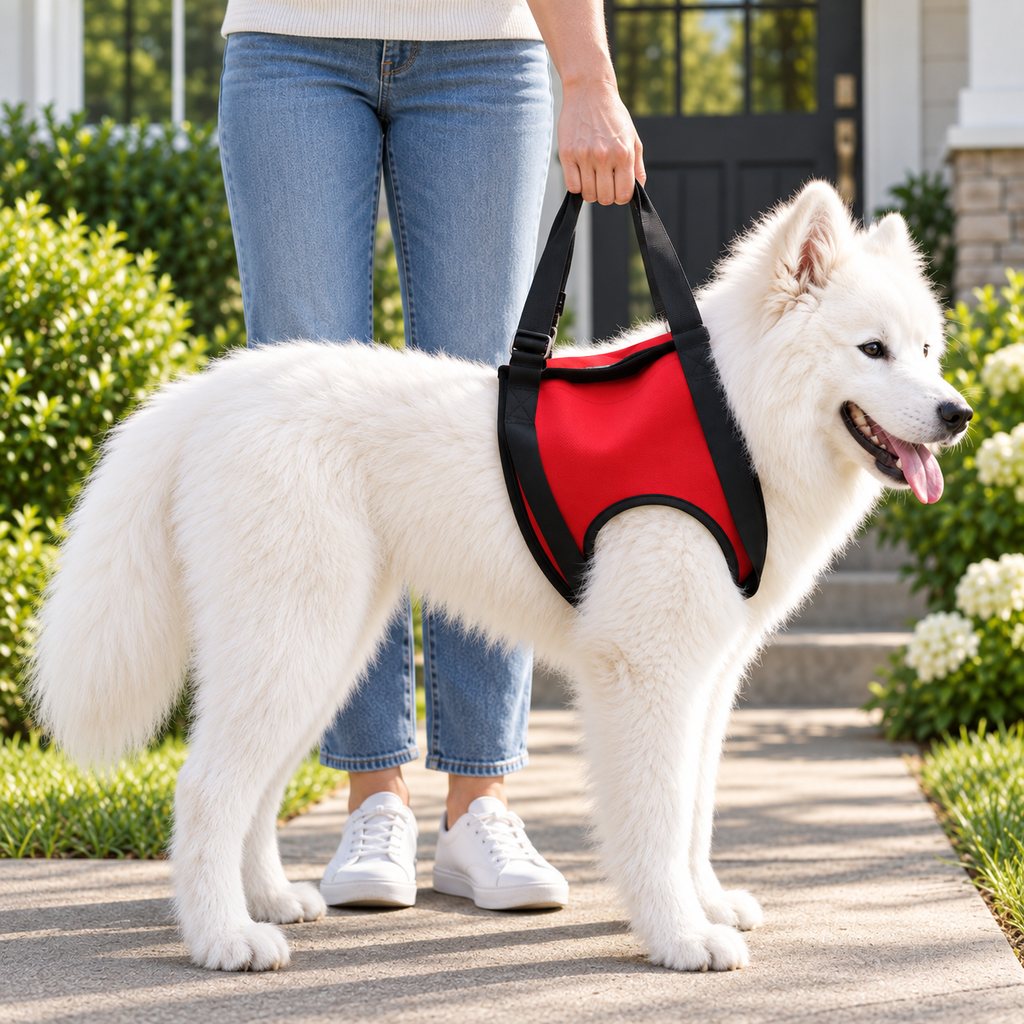 Ortekor Dog Mobility Lift Harness for Senior & Limited-Mobility Dogs - Front, Rear & Full Support for Stairs, Cars & Daily Walking