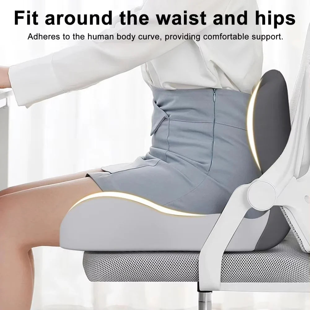 Sitzkissen Orthopädischer Memory-Schaum Abnehmbarer & Waschbarer Bezug