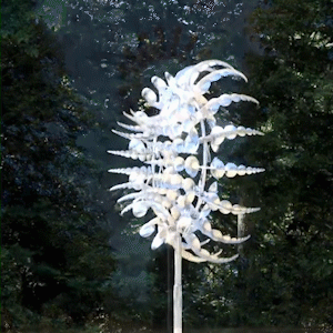 Garden Whirlwind | Metal Windmill Yard Decor with Dual Motion Design | Eye-Catching Outdoor Decoration for Stunning Gardens
