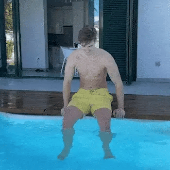 Men's Swim Shorts Color-Changing Quick-Dry Zippered Pockets