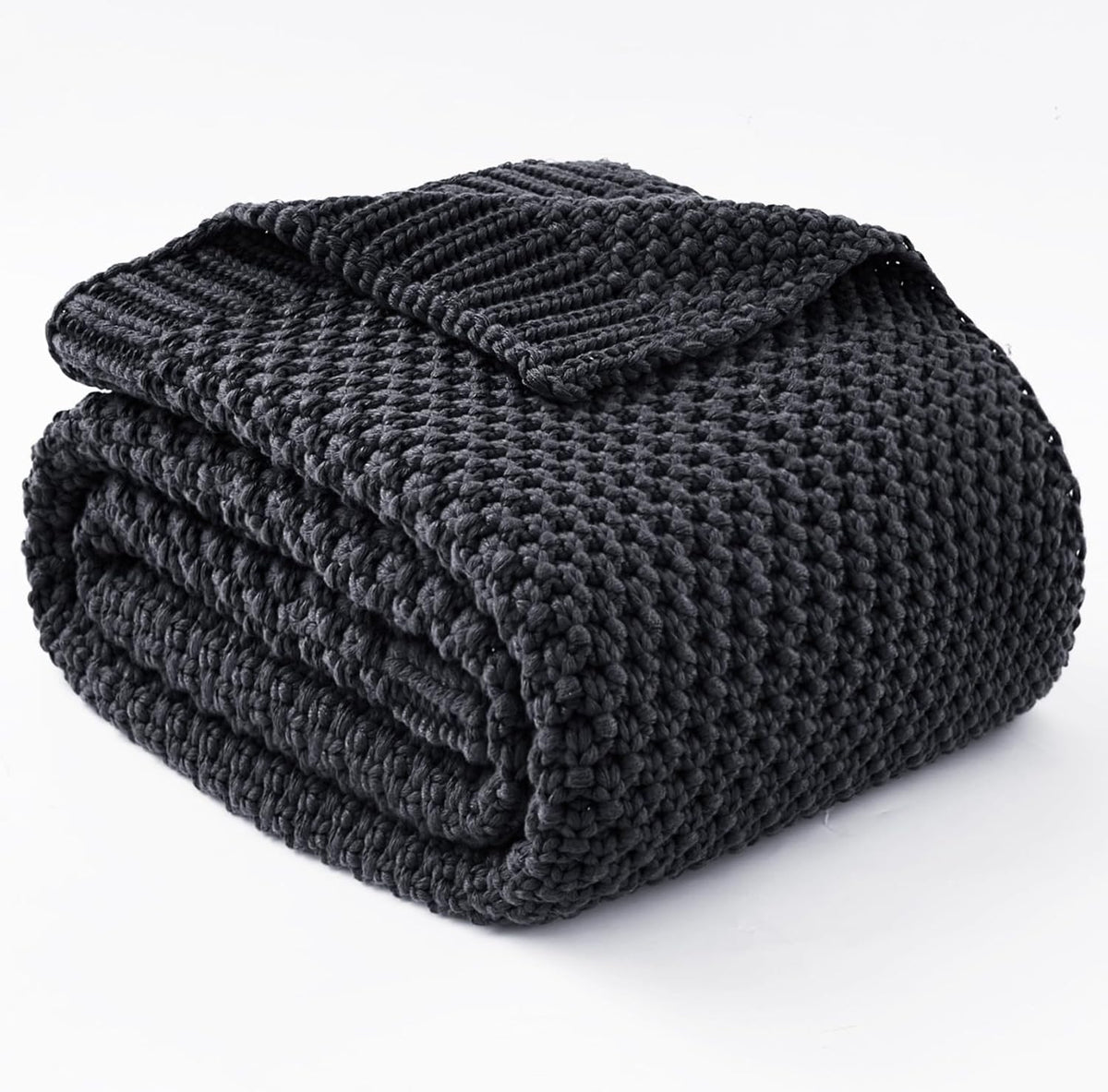 Cozy Comfort | Knitted Weighted Blanket with Cooling Microfiber | All-Season Softness for Ultimate Relaxation