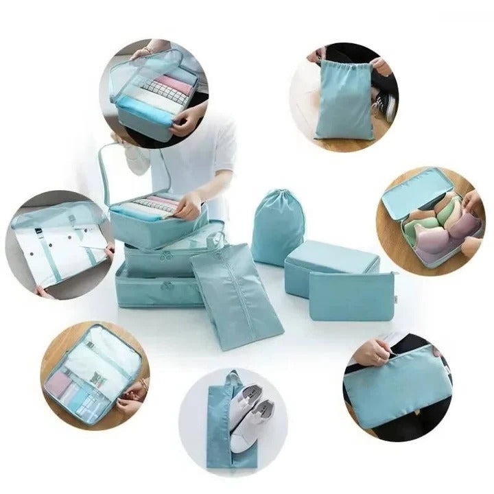 Travel Packing Cubes, 7 Piece Storage Set